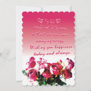 A gift for someone you love thank you card