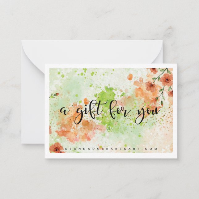 A Gift for You  Card (Front)