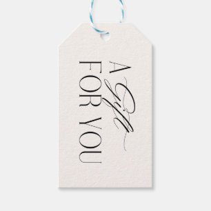 A Gift For You To And From Birthday Holiday Tags