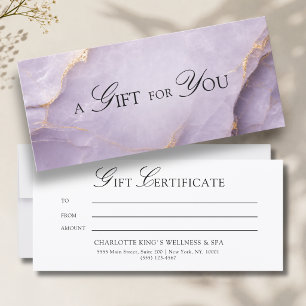A Gift for You! Violet Gold Marble