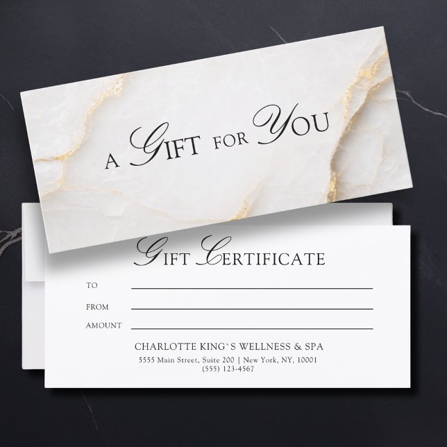 A Gift for You! White Gold Marble (A Gift for You! White Gold Marble Gift Certificate)