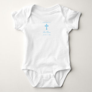 A Gift from God Boy Christening Baby Bodysuit