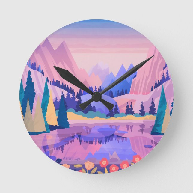 A gift full of sincerity,Pillow Round Clock (Front)
