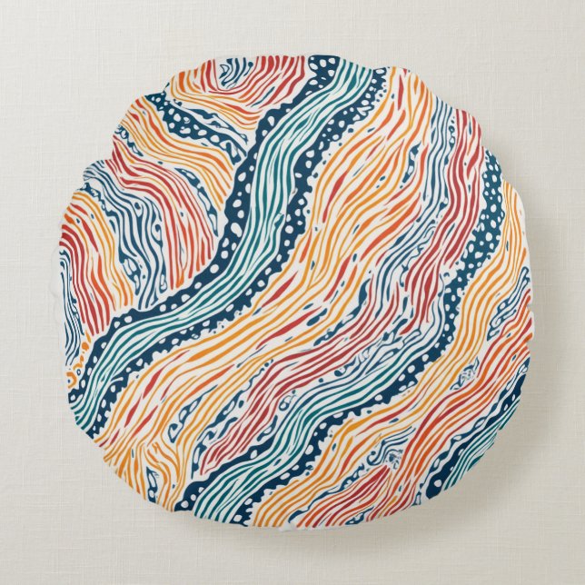 A gift full of sincerity round cushion (Front)