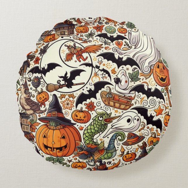 A gift full of sincerity round cushion (Front)