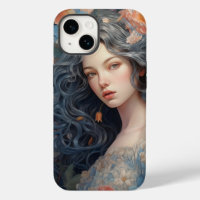 A Girl And Full Of Flowers iPhone 14 Case