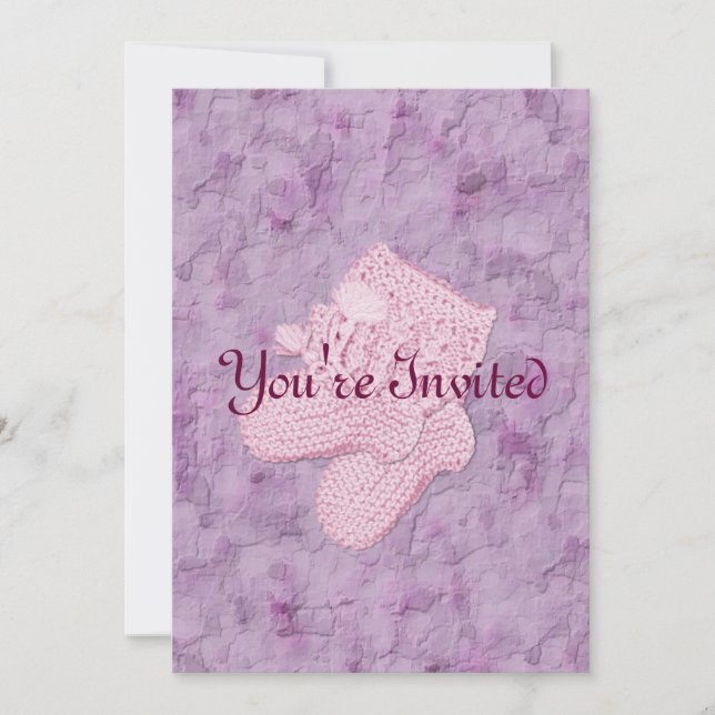 A Girl Baby Shower Invitations (Front)