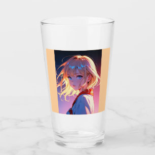 A Girl Bathed in Sunset" – A Delicate and Beautifu Glass