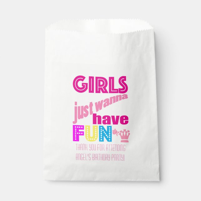 A Girl From PASADENA Logo Favour Bags (Front)