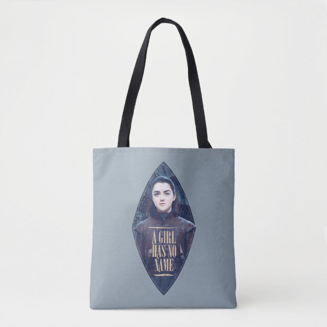 "A Girl Has No Name" Arya Stark Graphic Tote Bag (Front)