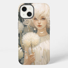 A Girl Holding A Dandelion iPhone 13 Case