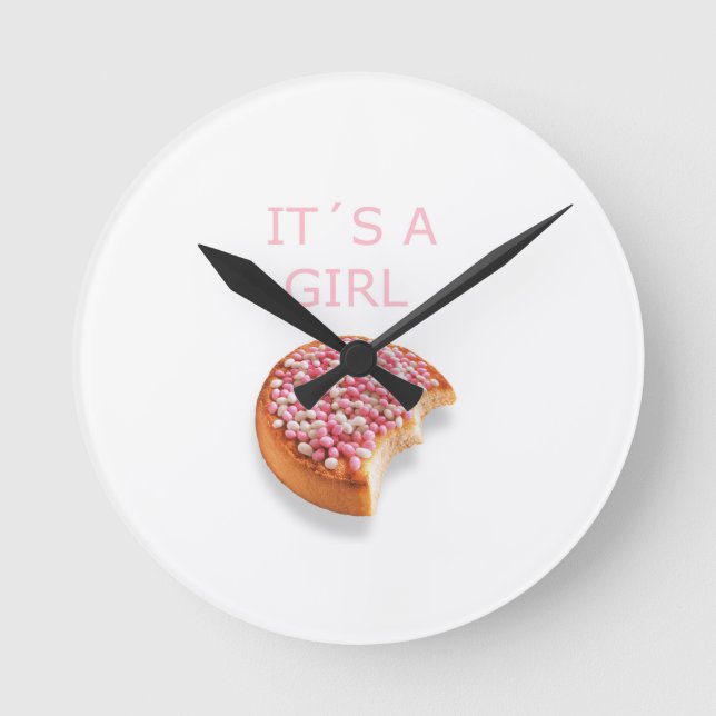 a girl is born round clock (Front)