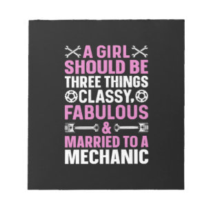 A Girl Married To A Mechanic Notepad