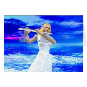 A Girl Playing Flute