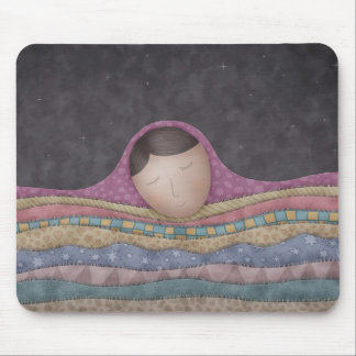 A Girl Under A Thousand Blankets Mouse Pad