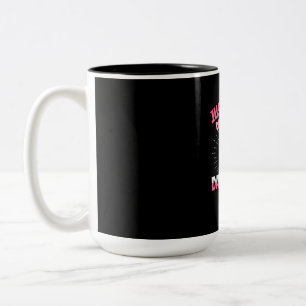 A Girl Who Loves Dachshund Two-Tone Coffee Mug
