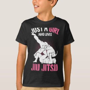 a Girl who loves Jiu Jitsu Kids Brazilian Jiujitsu T-Shirt