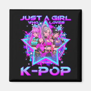 A girl who loves k-pop kids girls k-pop birthdayA  Magnet