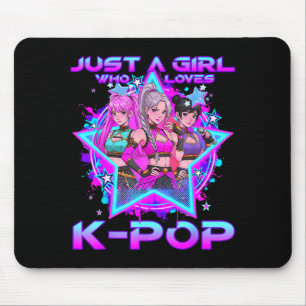 A girl who loves k-pop kids girls k-pop birthdayA Mouse Pad