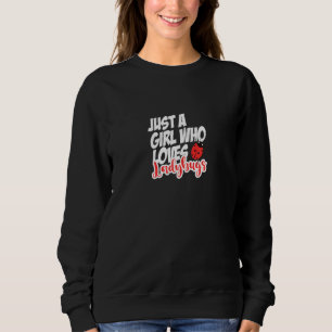 A Girl Who Loves Ladybugs Cute Ladybug Design For Sweatshirt