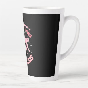 A Girl Who Loves Monkeys Latte Mug