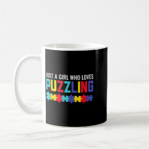 A Girl Who Loves Puzzling Puzzle Puzzle Horror Coffee Mug