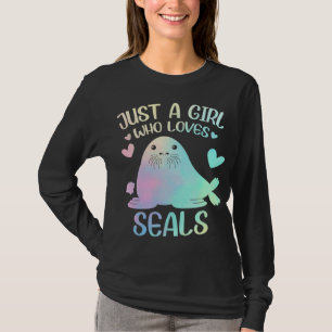 A Girl Who Loves Seals T-Shirt