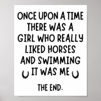 A girl who really liked Swimming and Horses.