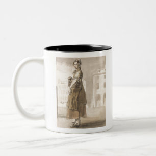 A Girl with a Basket of Oranges - Paul Sandby - c1 Two-Tone Coffee Mug
