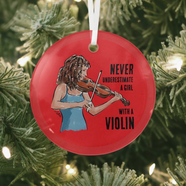 A Girl with a Violin Ornament (Insitu)