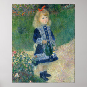 A Girl with a Watering Can (1876) Auguste Renoir Poster