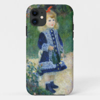 A girl with a watering can by Auguste Renoir