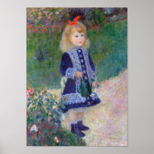 A Girl with a Watering Can, Renoir Poster