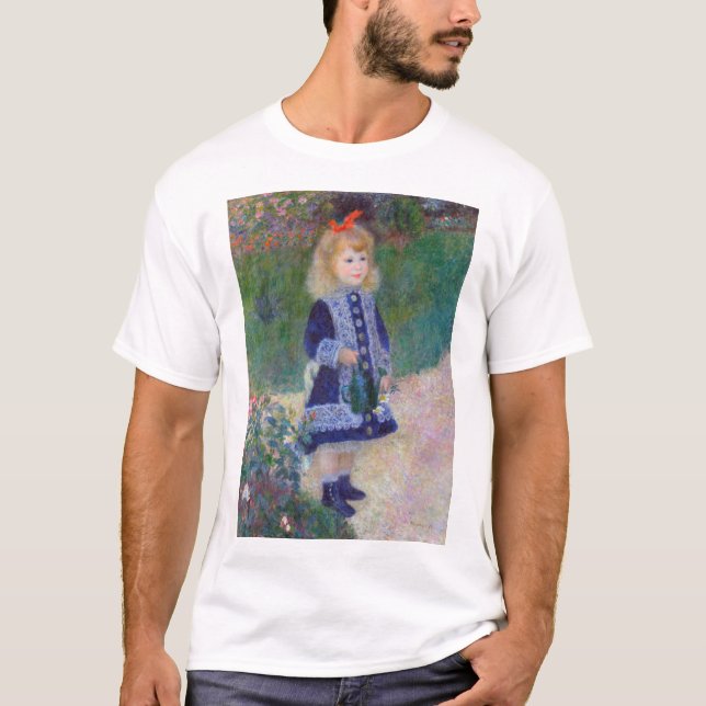 A Girl with a Watering Can, Renoir T-Shirt (Front)