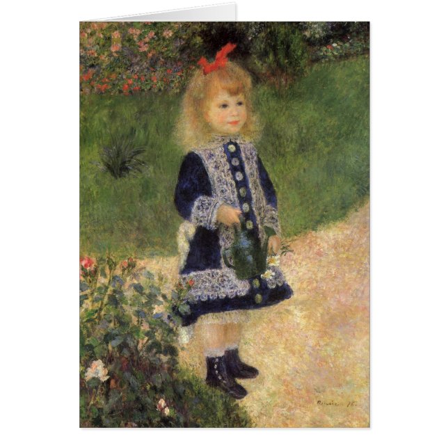 A Girl with Watering Can by Pierre Renoir (Front)