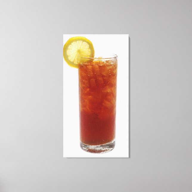 A Glass of Iced Tea Canvas Print (Front)
