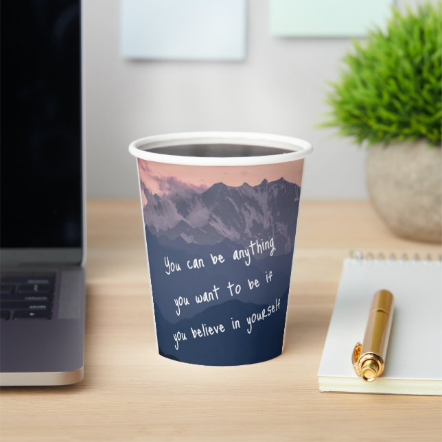 a glass of inspiration to not doubt your abilities paper cups (Insitu)