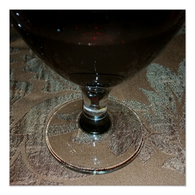a glass of red wine poster (Front)