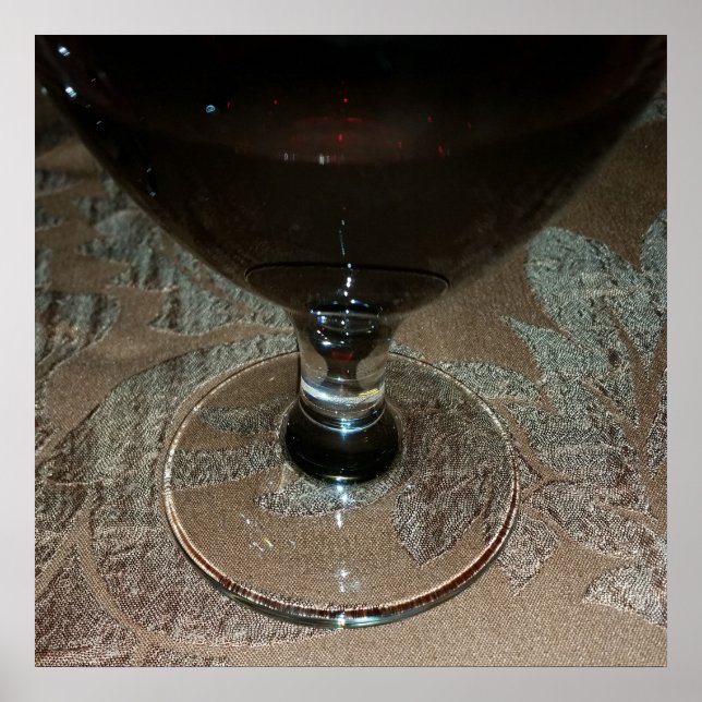 a glass of red wine poster (Front)