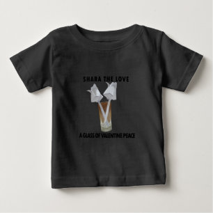 A glass of valentine peace. baby T-Shirt