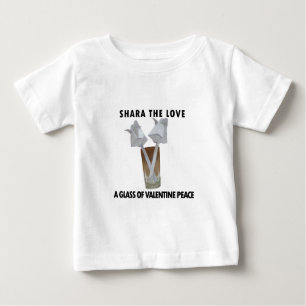 A glass of valentine peace. baby T-Shirt