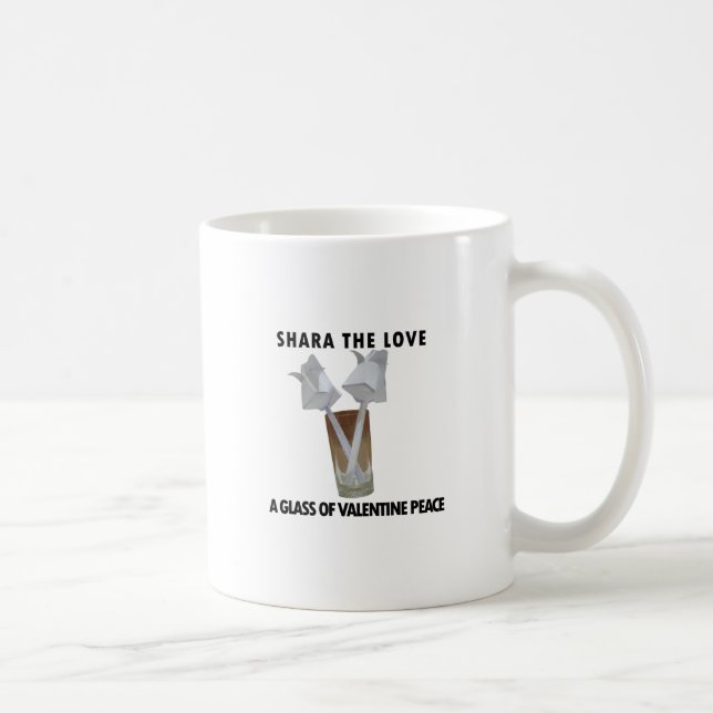 A glass of valentine peace. coffee mug (Right)