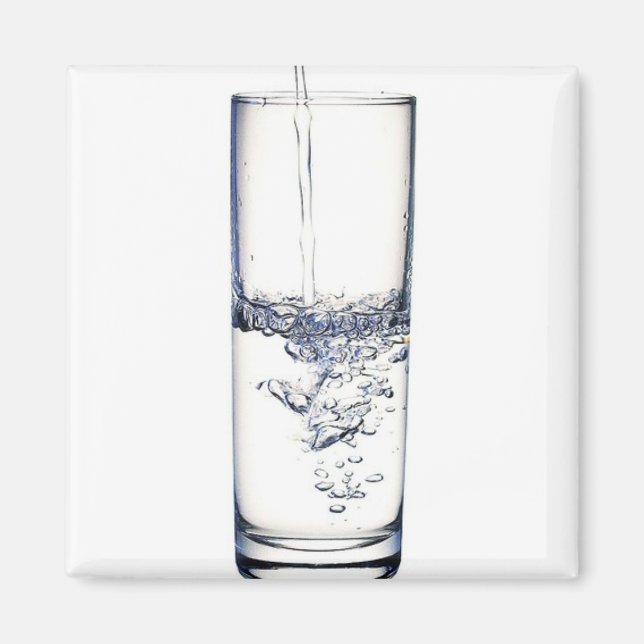 A Glass of Water Magnet (Front)