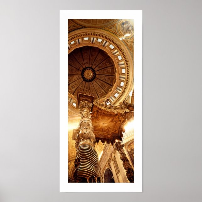 "A Glimpse at the Gate" St. Peter's Basilica Poster (Front)