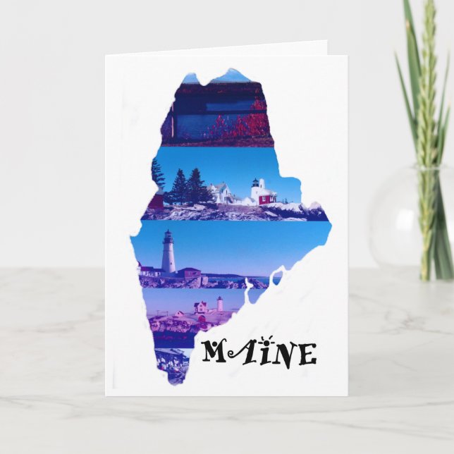 A glimpse of Maine Thank You Card (Front)