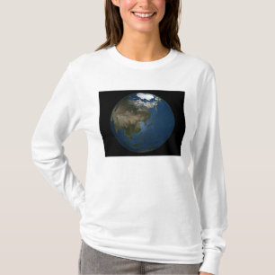 A global view over Asia with Arctic sea ice T-Shirt