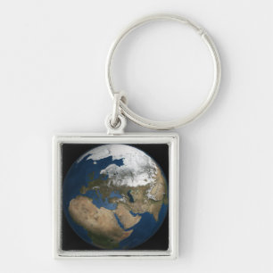 A global view over Europe and Scandinavia Key Ring