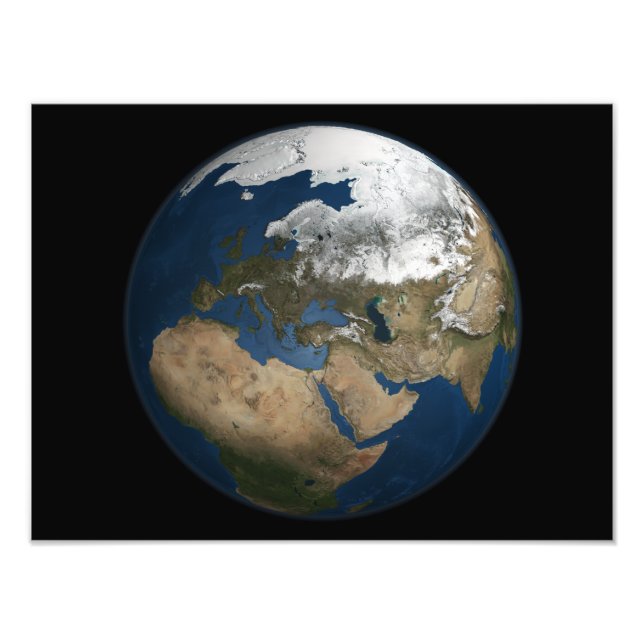 A global view over Europe and Scandinavia Photo Print (Front)