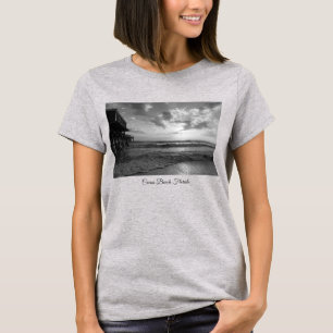 A Glorious Beach Morning Grayscale T-Shirt