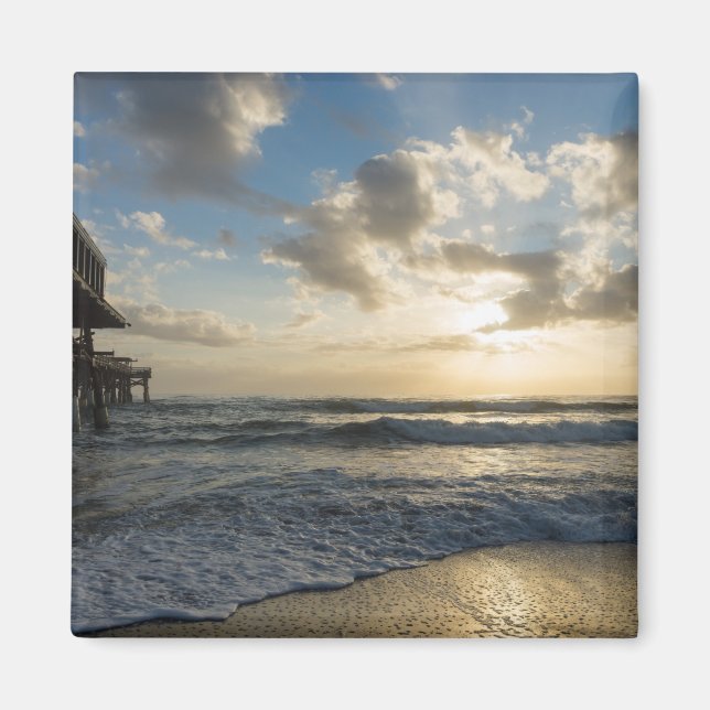 A Glorious Beach Morning Magnet (Front)